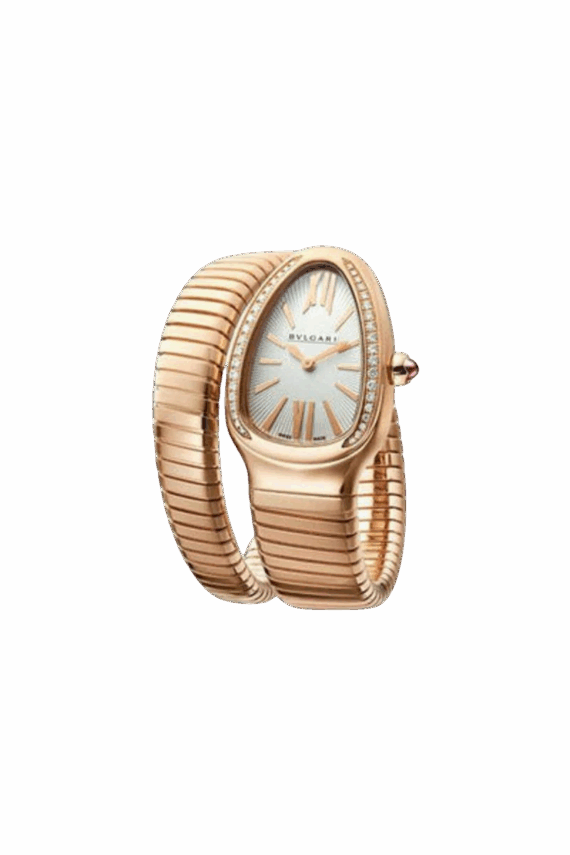 bvlgari serpenti tubogas 35mm 18k rose gold ladies watch