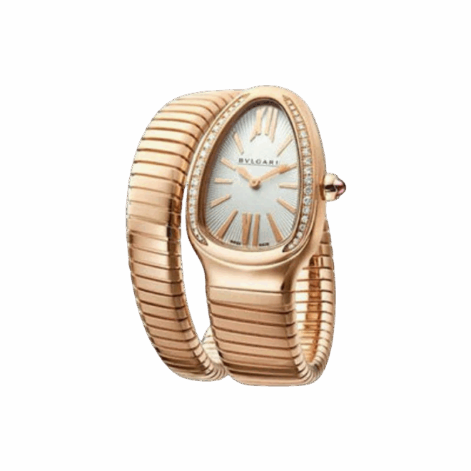 bvlgari serpenti tubogas 35mm 18k rose gold ladies watch