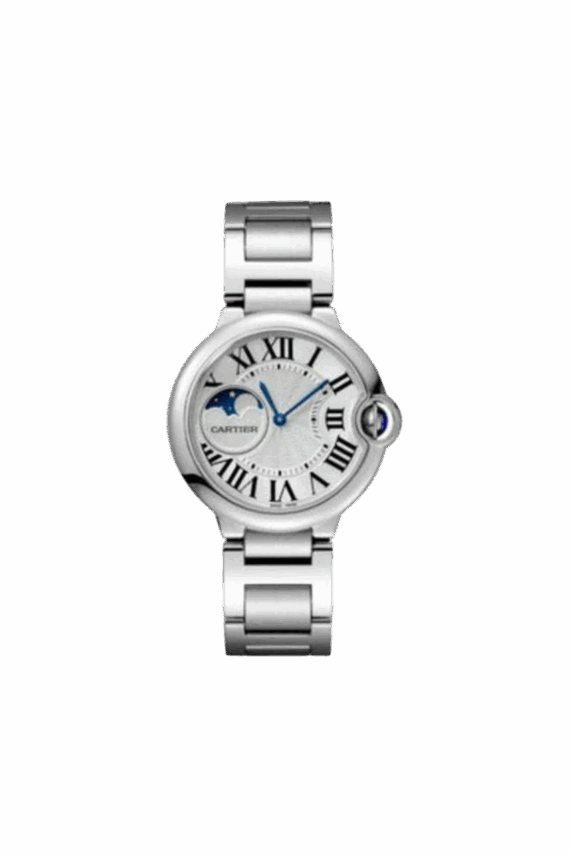 cartier ballon bleu 18kt white gold 33mm ladies watch