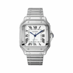 cartier santos de cartier stainless steel 35mm men's watch