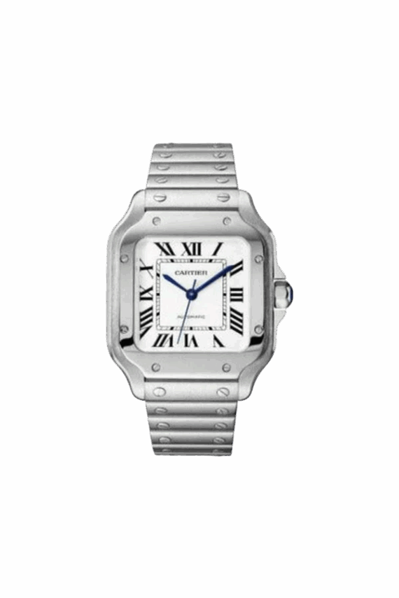 cartier santos de cartier stainless steel 35mm men's watch