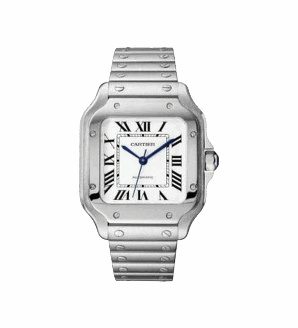 cartier santos de cartier stainless steel 35mm men's watch