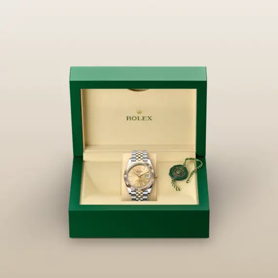 Rolex DateJust Wimbledon Steel and Jellow Gold 41mm full set - immagine 2