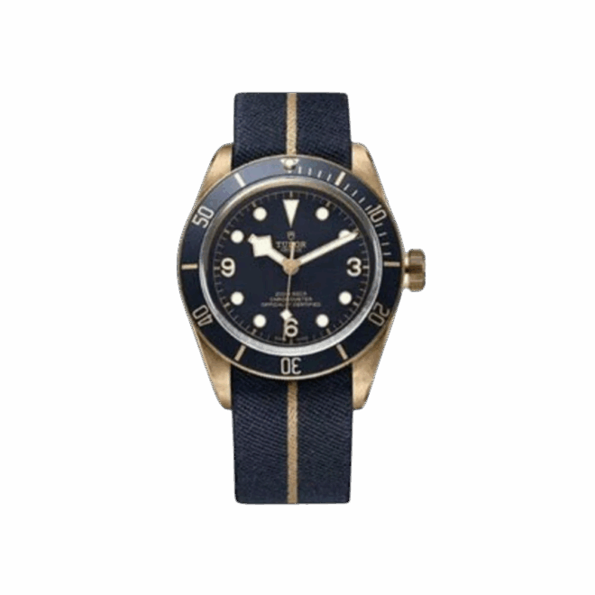 tudor heritage black bay 43mm stainless steel men's watch